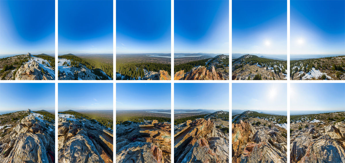 Съёмка отдельных кадров панорамы